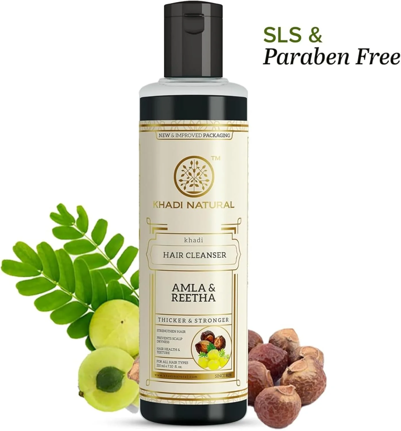 نرم کننده موی آمله و ریتا طبیعی Khadi | فرمول نجات مو از ریزش | تغذیه کننده موهای خشک و آسیب دیده | مناسب برای انواع مو | 210 میلی لیتر نرم کننده موی آمله و ریتا طبیعی Khadi | فرمول نجات مو از ریزش | تغذیه کننده موهای خشک و آسیب دیده | مناسب برای انواع مو | 210 میلی لیتر