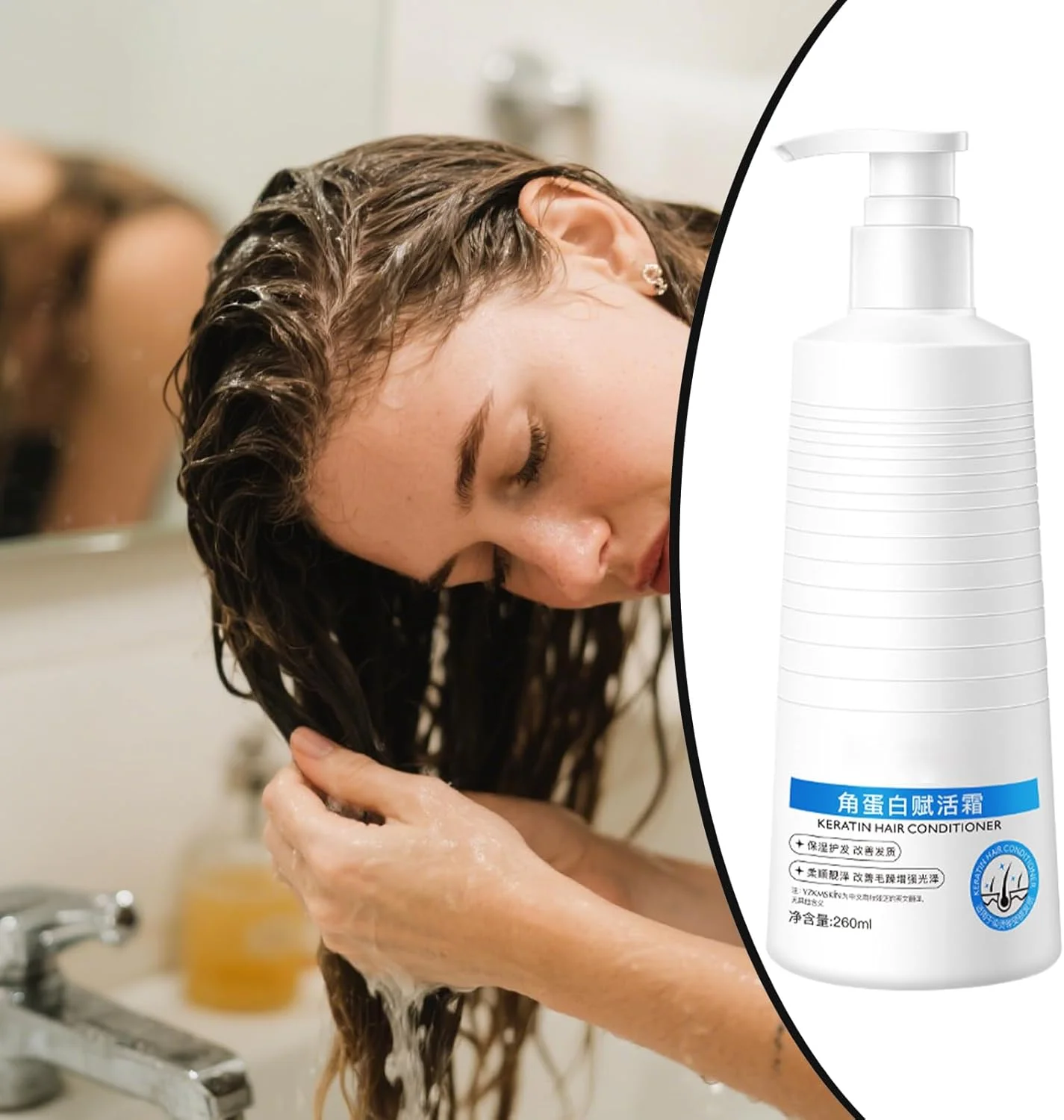 نرم کننده موی سر کینرگیویز برای زنان - نرم کننده مرطوب کننده | باز کننده گره مو برای درخشندگی و ترمیم موهای آسیب دیده، مجعد و خشک، مناسب برای آقایان و مسافرت