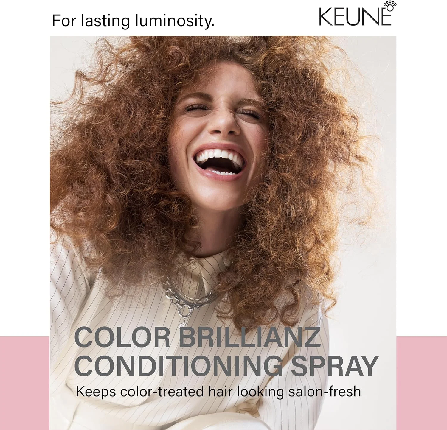 اسپری موی بدون آبکشی Keune Care Color Brillianz، محافظ رنگ و محافظت در برابر اشعه ماوراء بنفش برای موهای رنگ شده، 140 میلی لیتر