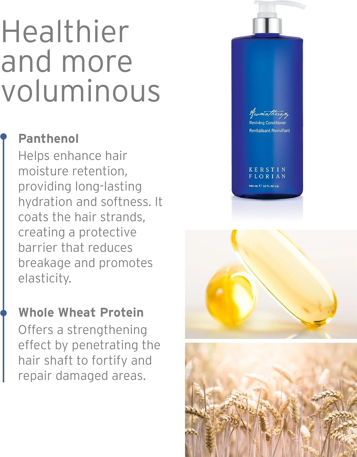 نرم کننده احیا کننده مو کرستین فلوریان، درمان مرطوب کننده سبک برای انواع مو (946 میلی لیتر)