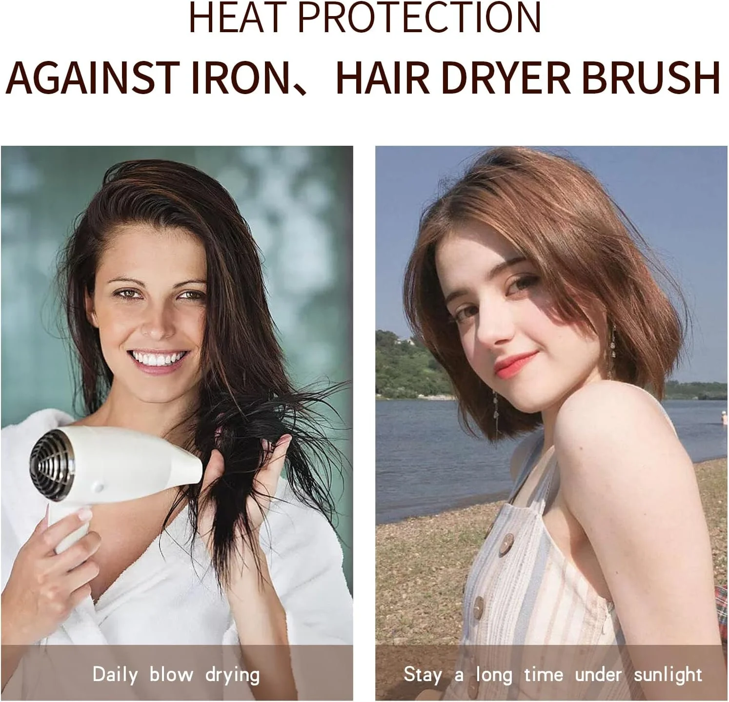 نرم کننده مو کراتین پروتئین بدون نیاز به آبکشی برای موهای خشک و آسیب دیده، کرم مرطوب کننده محافظت از حرارت PPT، نرم کننده ترمیم کننده عمیق و ایمن برای رنگ مو غنی شده با روغن نارگیل و آمینو اسید گندم