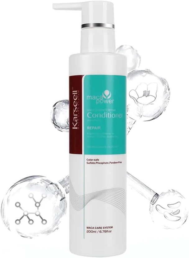 نرم کننده حجم دهنده موهای نازک کارسيل، ماسک موی سبک اسانس برای موهای خشک و آسیب دیده انواع مو 200 میلی لیتر