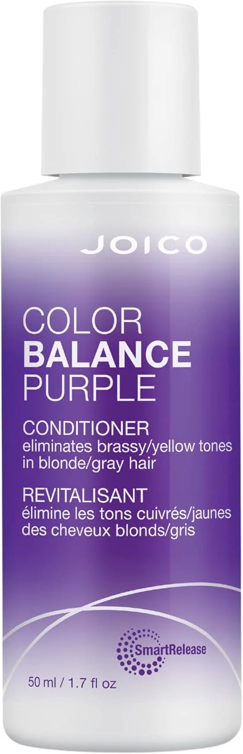 نرم کننده بنفش متعادل کننده رنگ جویکو | برای موهای بلوند و خاکستری سرد | از بین بردن ته رنگ های زرد مسی | افزایش شادابی و درخشندگی رنگ | محافظت در برابر اشعه ماوراء بنفش | حاوی روغن گل رز و عصاره چای سبز | 50 میلی لیتر