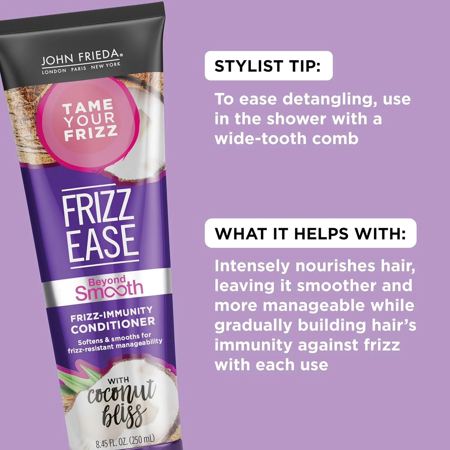نرم کننده مو جان فریدا، Frizz Ease Beyond Smooth Frizz-Immunity، ۲۵۰ میلی لیتر