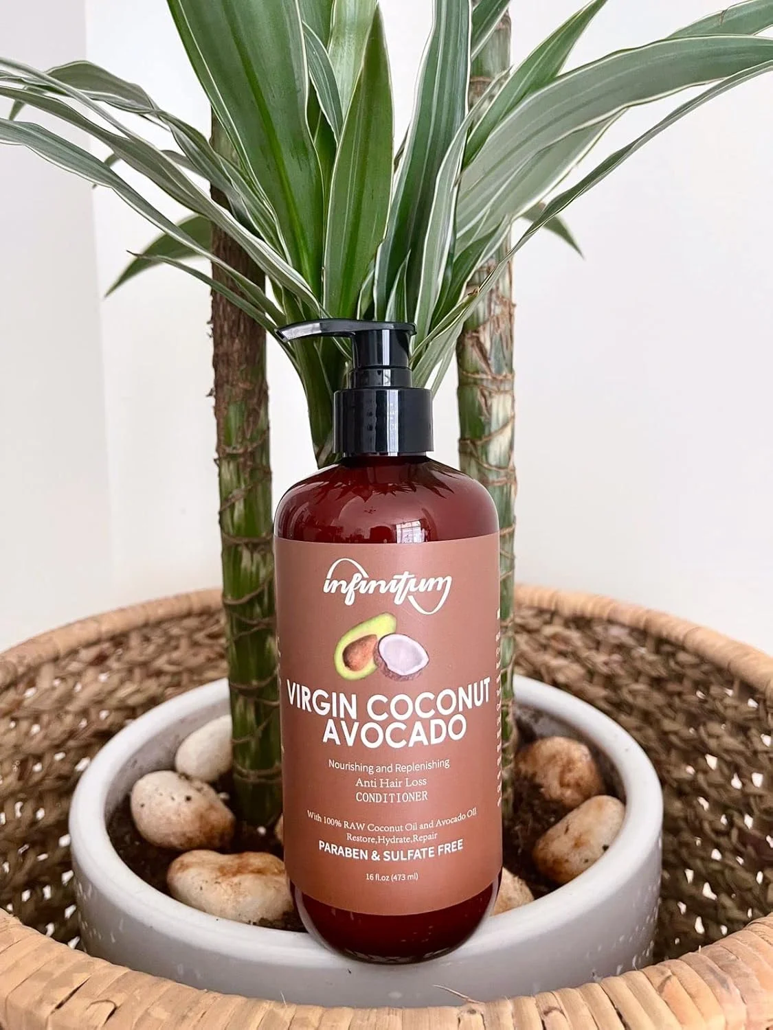 نرم کننده نارگیل و آووکادو بکر INFINITUM - مغذی برای موهای خشک و آسیب دیده، ضد ریزش مو. ۴۷۳ میلی لیتر. فاقد پارابن و سولفات نرم کننده نارگیل و آووکادو بکر INFINITUM - مغذی برای موهای خشک و آسیب دیده، ضد ریزش مو. ۴۷۳ میلی لیتر. فاقد پارابن و سولفات