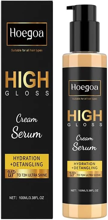 نرم کننده مو بدون نیاز به آبکشی Hoegoa، سرم آبرسان و باز کننده گره مو، ماسک مو برای موهای خشک و وز، صاف کننده بدون نیاز به آبکشی، محافظت از مو در برابر حرارت تا 230 درجه سانتیگراد، 100 میلی لیتر