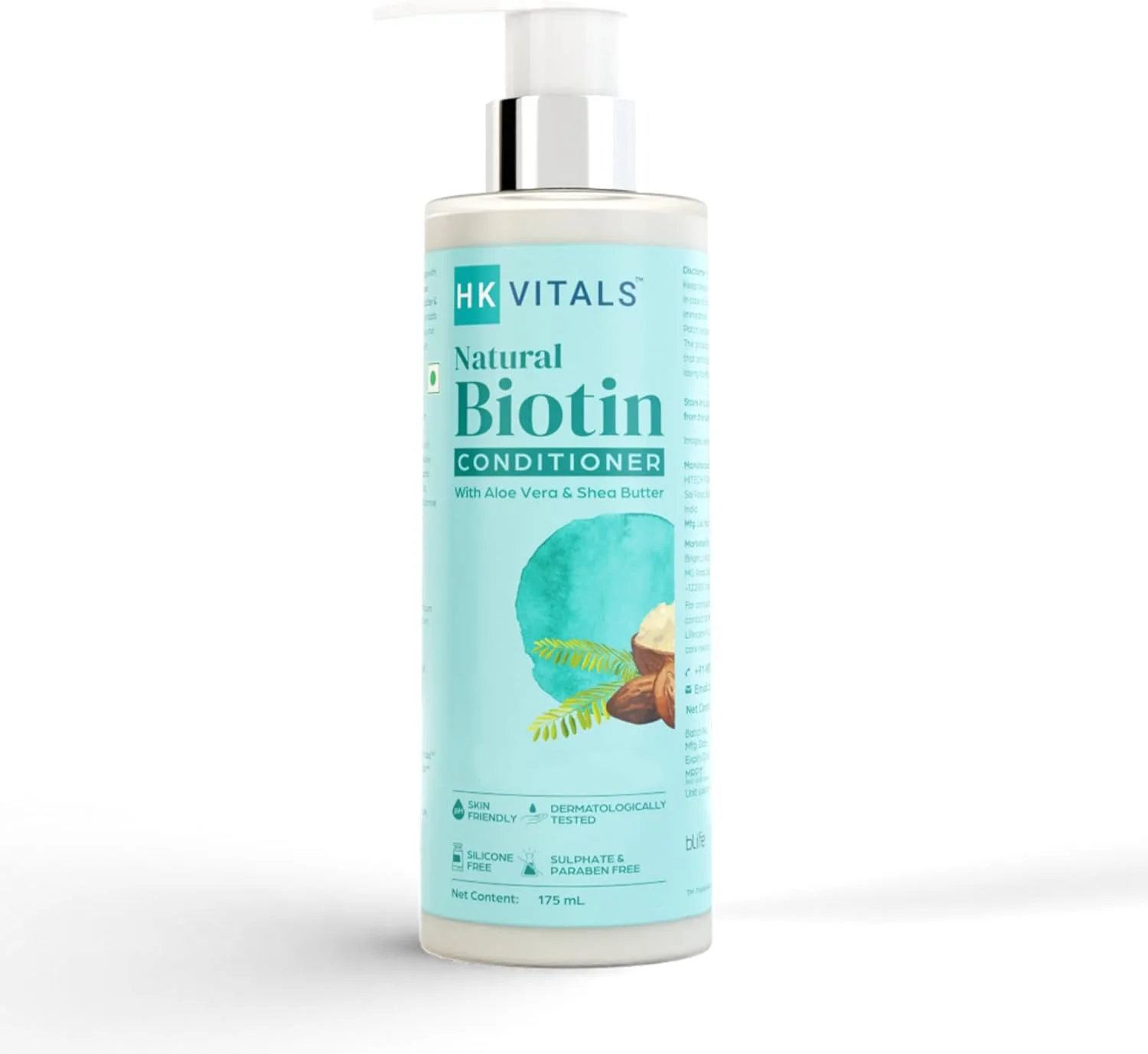 نرم کننده مو ضد ریزش مو بیوتین HK VITALS by HealthKart برای زنان و مردان، حاوی آلوئه ورا و شی باتر، برای موهای قوی، خشک و وز، جلوگیری از شکستگی مو، 175 میلی لیتر