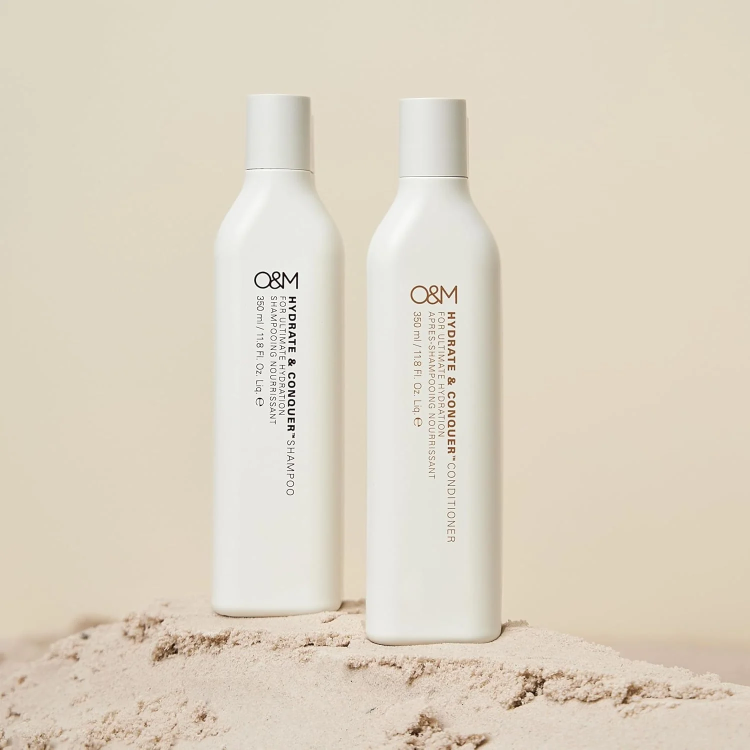 نرم کننده آبرسان و ترمیم کننده مو او اند ام (350 میلی لیتر) - رطوبت رسان موهای خشک - ایمن برای موهای رنگ شده، فاقد سولفات، پارابن، سیلیکون، فتالات، تریکلوزان، پروپیلن گلیکول و گلوتن، دارای گواهی PETA