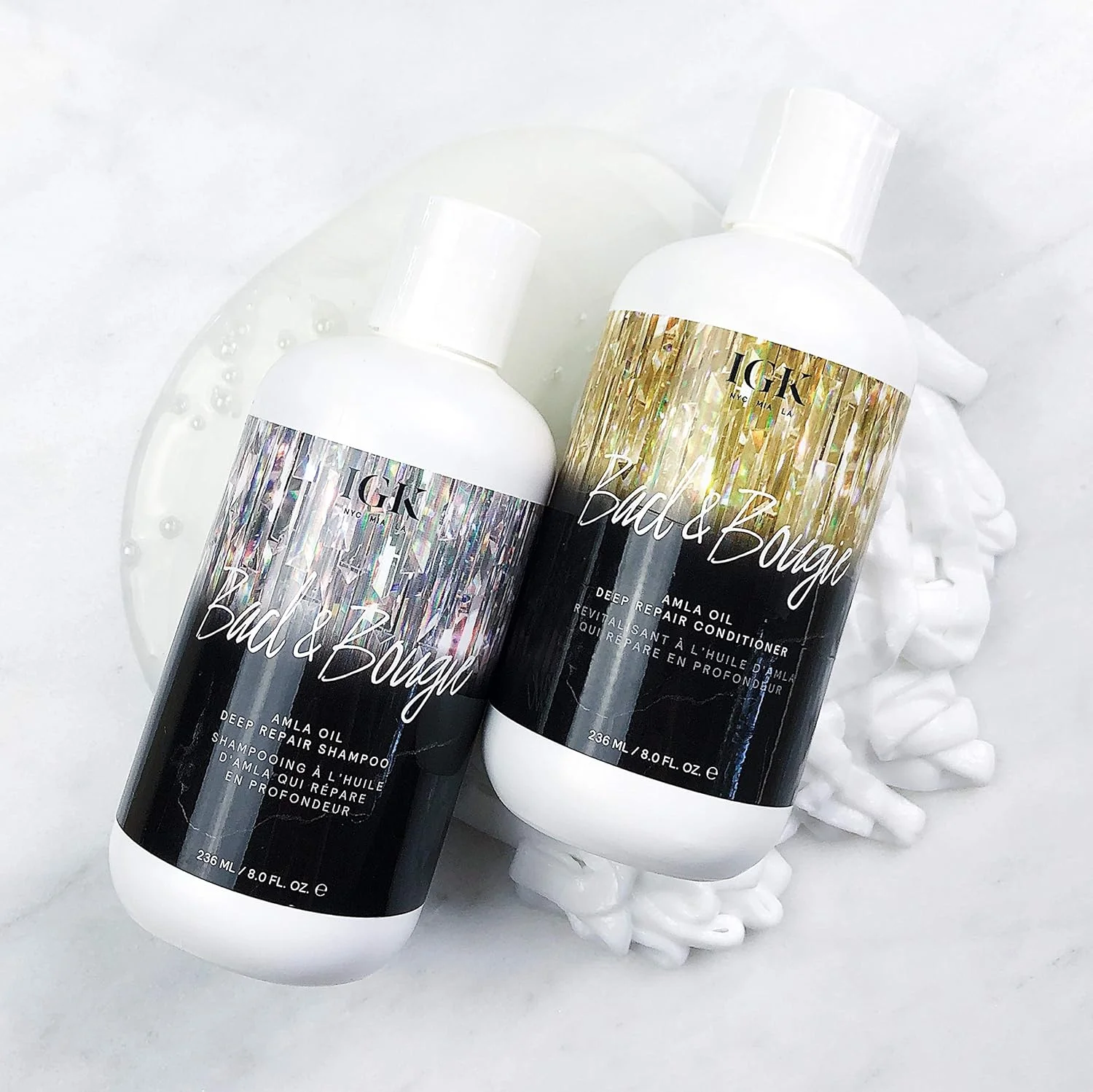 نرم کننده ترمیم کننده عمیق مو روغن آملا آی جی کی مدل بد بوجی حجم 1 لیتر