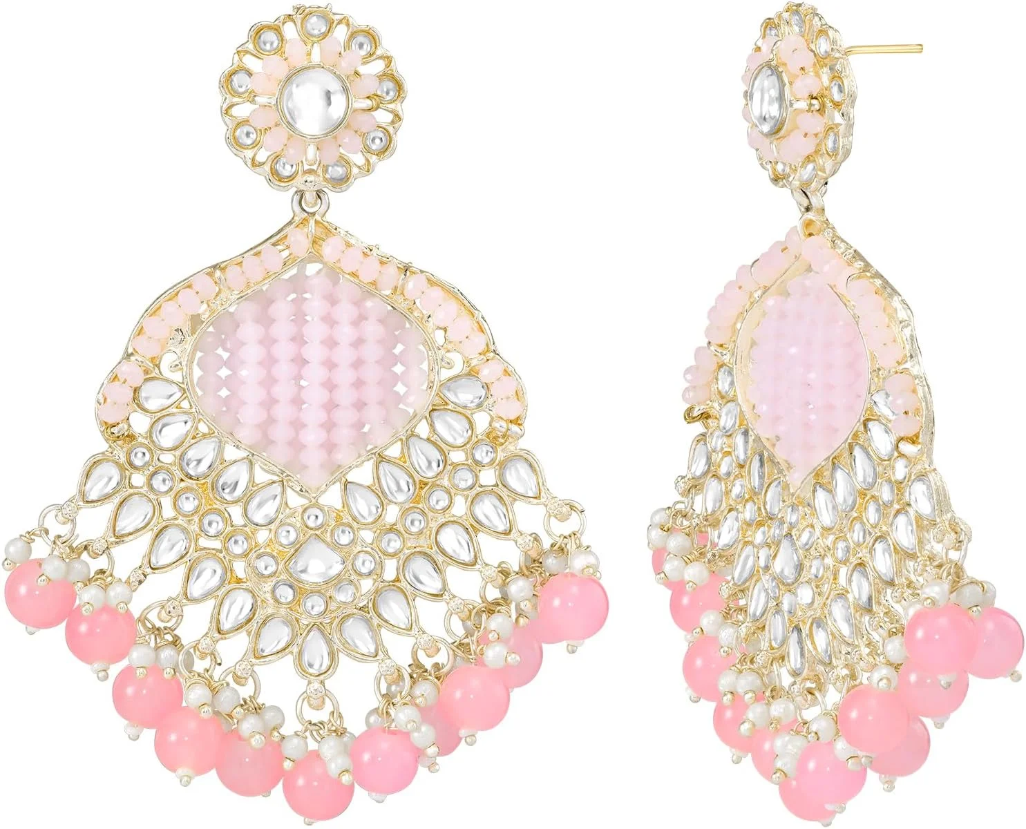 گوشواره آویز مجلسی زنانه طرح کندن و منجوق سبز رنگ با روکش طلایی گوشواره آویز مجلسی زنانه طرح کندن و منجوق سبز رنگ با روکش طلایی