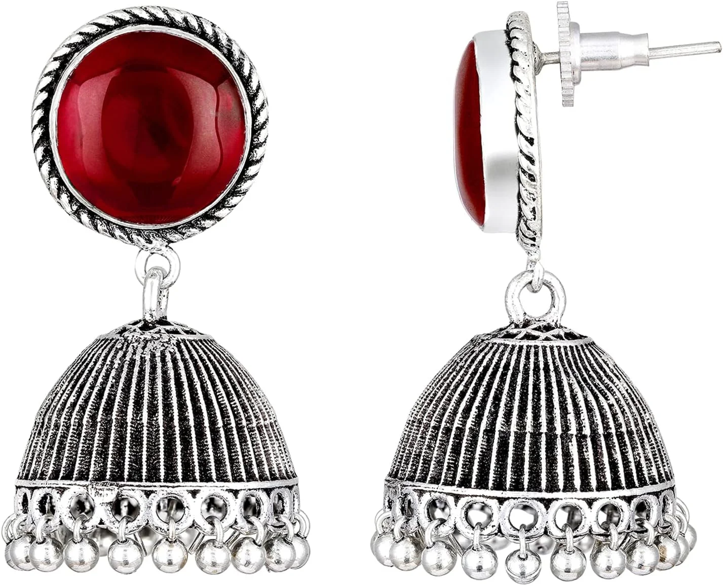 Aheli هدیه روز ولنتاین برای او، گوشواره های جومکا، جواهرات هندی اکسید شده، قومی، بالیوودی، جشن، برای زنان و دختران Aheli هدیه روز ولنتاین برای او، گوشواره های جومکا، جواهرات هندی اکسید شده، قومی، بالیوودی، جشن، برای زنان و دختران