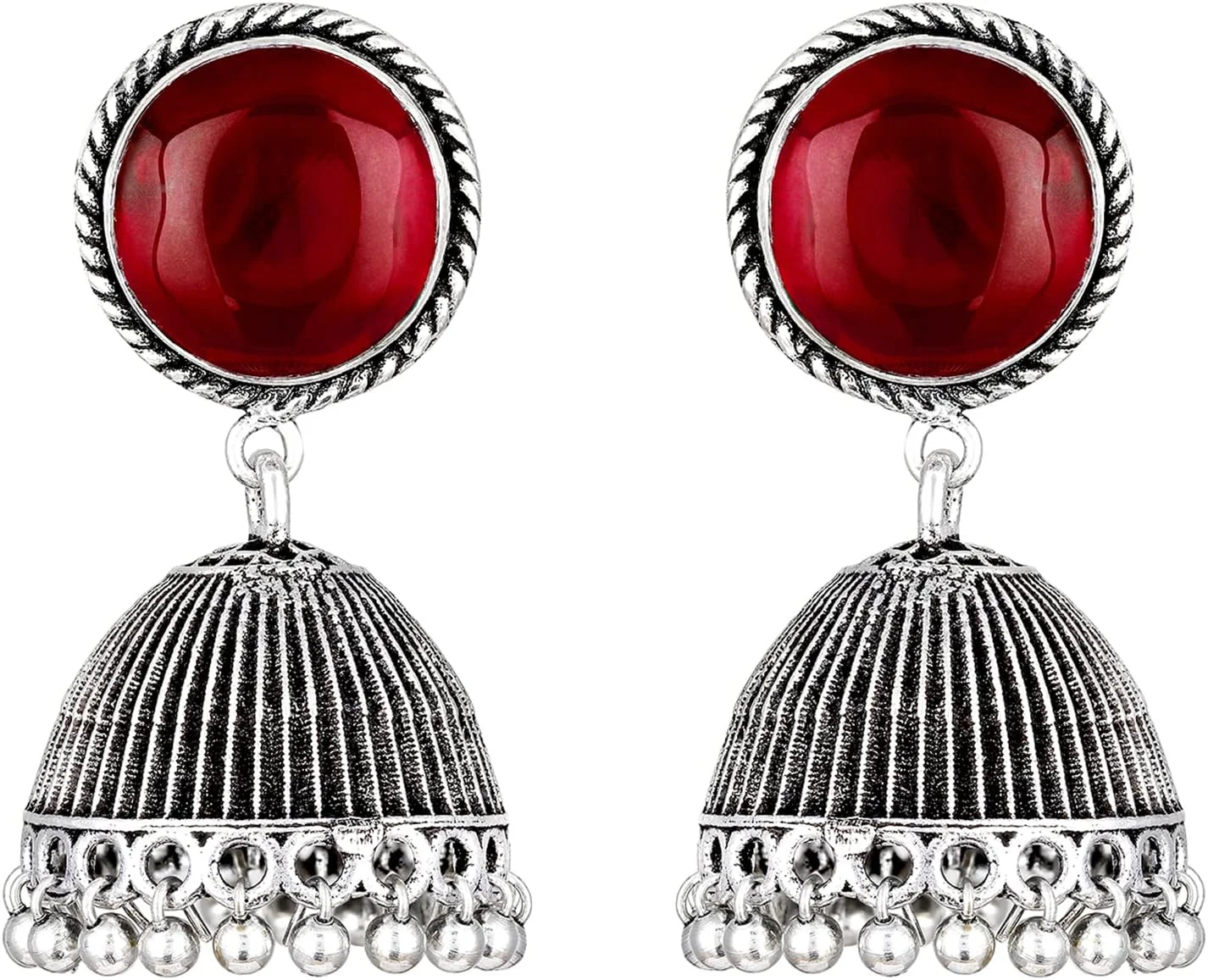 Aheli هدیه روز ولنتاین برای او، گوشواره های جومکا، جواهرات هندی اکسید شده، قومی، بالیوودی، جشن، برای زنان و دختران Aheli هدیه روز ولنتاین برای او، گوشواره های جومکا، جواهرات هندی اکسید شده، قومی، بالیوودی، جشن، برای زنان و دختران