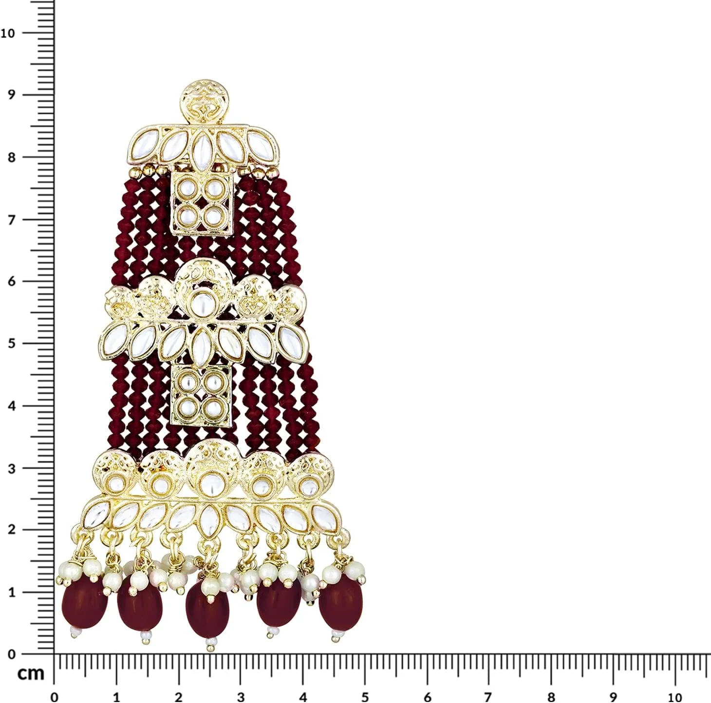 گوشواره آویز Aheli مدل Jhumkis، جواهرات سنتی هندی Kundan برای زنان گوشواره آویز Aheli مدل Jhumkis، جواهرات سنتی هندی Kundan برای زنان