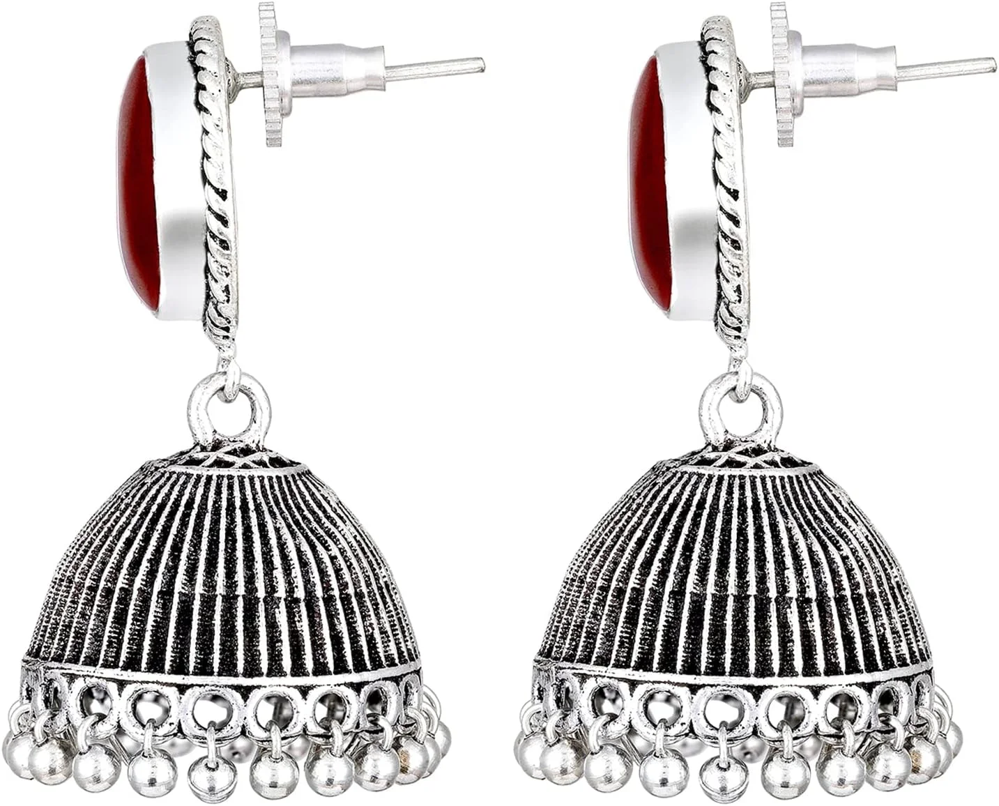 Aheli هدیه روز ولنتاین برای او، گوشواره های جومکا، جواهرات هندی اکسید شده، قومی، بالیوودی، جشن، برای زنان و دختران Aheli هدیه روز ولنتاین برای او، گوشواره های جومکا، جواهرات هندی اکسید شده، قومی، بالیوودی، جشن، برای زنان و دختران