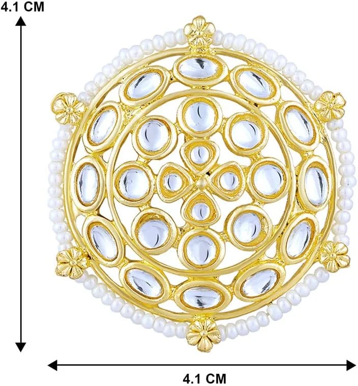 گوشواره های میخی بزرگ کندان روکش طلایی Aheli، جواهرات شیک و مد روز قومیتی، هدیه ای برای زنان گوشواره های میخی بزرگ کندان روکش طلایی Aheli، جواهرات شیک و مد روز قومیتی، هدیه ای برای زنان