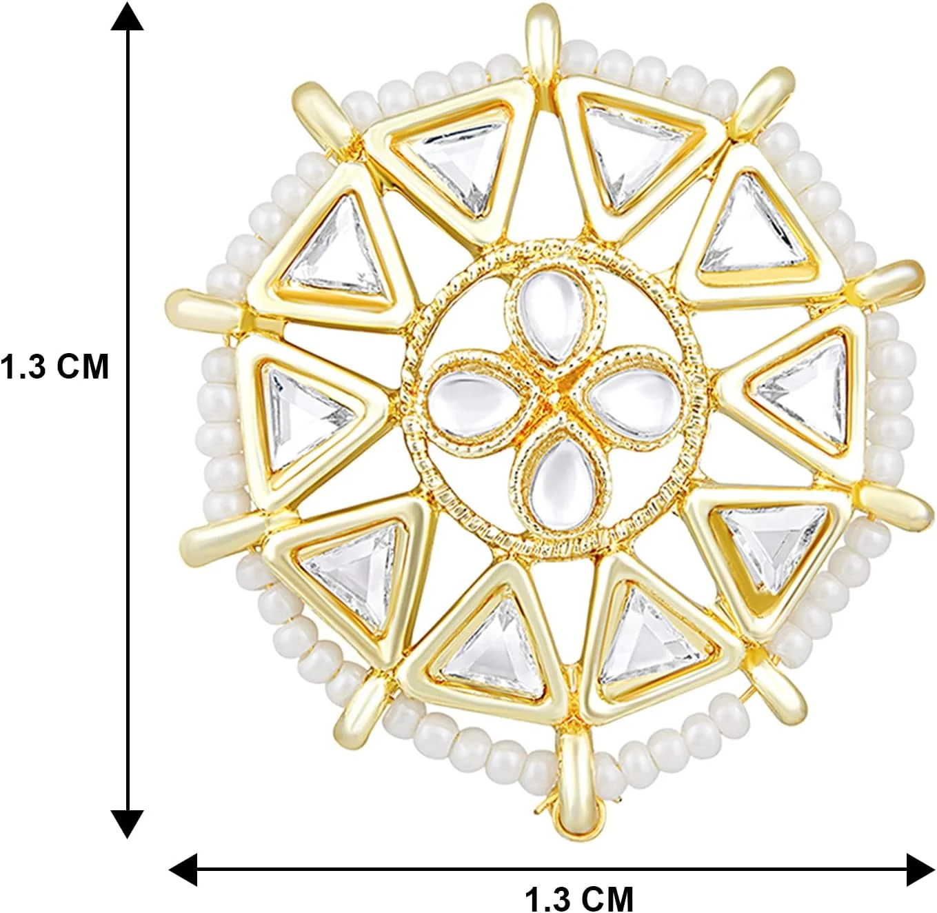 گوشواره های میخی بزرگ کندان روکش طلایی Aheli، جواهرات شیک و مد روز قومیتی، هدیه ای برای زنان گوشواره های میخی بزرگ کندان روکش طلایی Aheli، جواهرات شیک و مد روز قومیتی، هدیه ای برای زنان