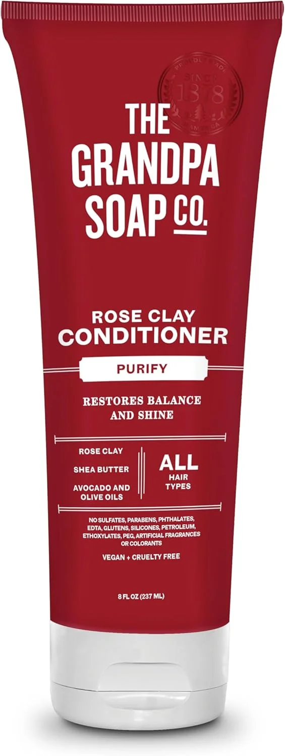 نرم کننده موی خاک رس گل رز Grandpa Soap Company، ۲۲۶ گرم نرم کننده موی خاک رس گل رز Grandpa Soap Company، ۲۲۶ گرم
