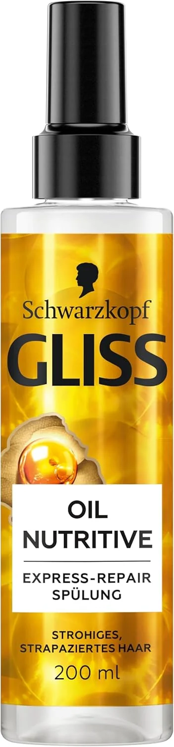 نرم کننده موی سر ترمیم کننده سریع گلیس مدل Oil Nutritive (200 میلی لیتر)، نرم کننده مغذی برای موهای خشک و آسیب دیده، نرم کننده با محافظت در برابر حرارت تا 230 درجه سانتیگراد نرم کننده موی سر ترمیم کننده سریع گلیس مدل Oil Nutritive (200 میلی لیتر)، نرم کننده مغذی برای موهای خشک و آسیب دیده، نرم کننده با محافظت در برابر حرارت تا 230 درجه سانتیگراد
