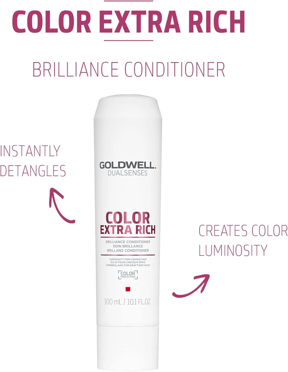 نرم کننده باز کننده گره مو گلدول Dualsenses Colour Extra Rich مناسب برای خانم ها و آقایان، 300 میلی لیتر