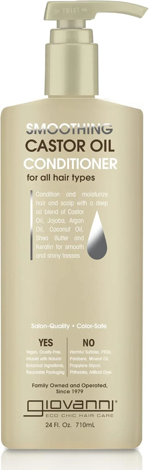 نرم کننده روغن کرچک صاف کننده مو جووانی، 710 میلی لیتر - مناسب انواع مو، مرطوب کننده مو و پوست سر، آبرسان و از بین برنده وز مو، حاوی روغن جوجوبا، آرگان، نارگیل، شی باتر و کراتین نرم کننده روغن کرچک صاف کننده مو جووانی، 710 میلی لیتر - مناسب انواع مو، مرطوب کننده مو و پوست سر، آبرسان و از بین برنده وز مو، حاوی روغن جوجوبا، آرگان، نارگیل، شی باتر و کراتین