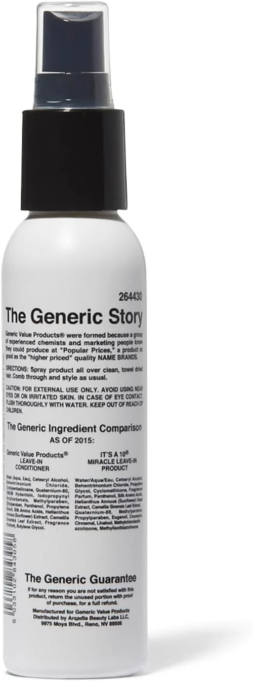 نرم کننده مو بدون نیاز به آبکشی جنریک ولیو پروداکتس، مشابه ایتس اِ 10 میراکل لیو-این