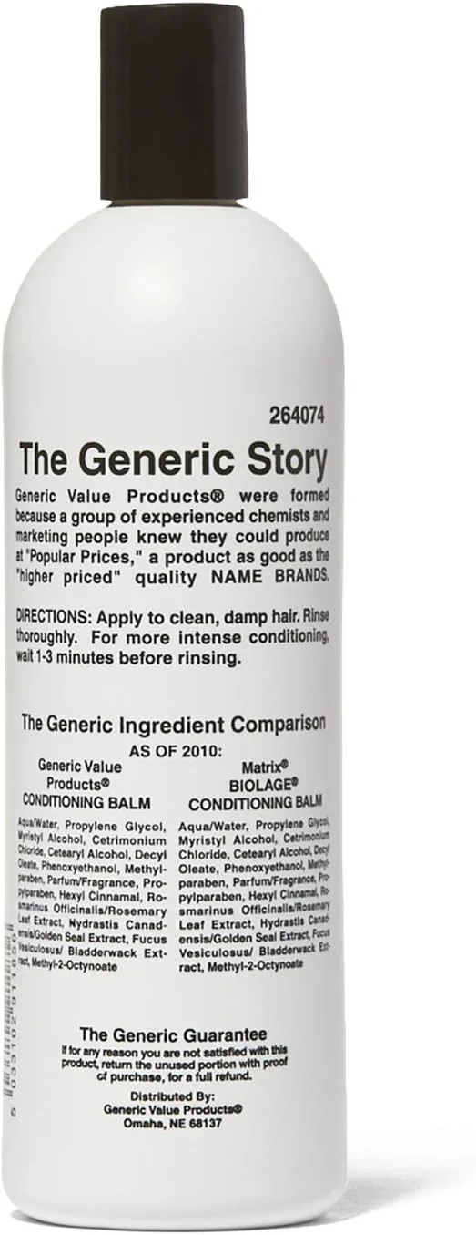 بالم نرم کننده مو جنریک ولیو پروداکتس، مشابه بالم نرم کننده ماتریکس بیولاج