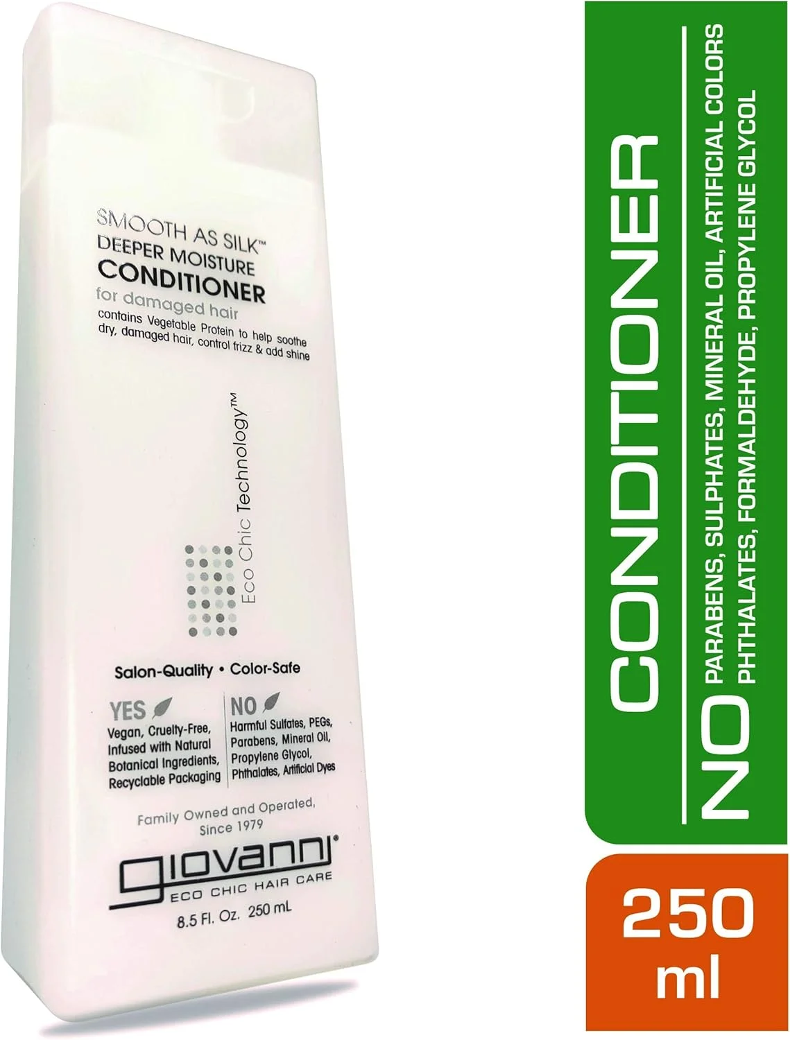 نرم کننده مو جیووانی مدل Smooth As Silk، حجم ۲۵۰ میلی لیتر