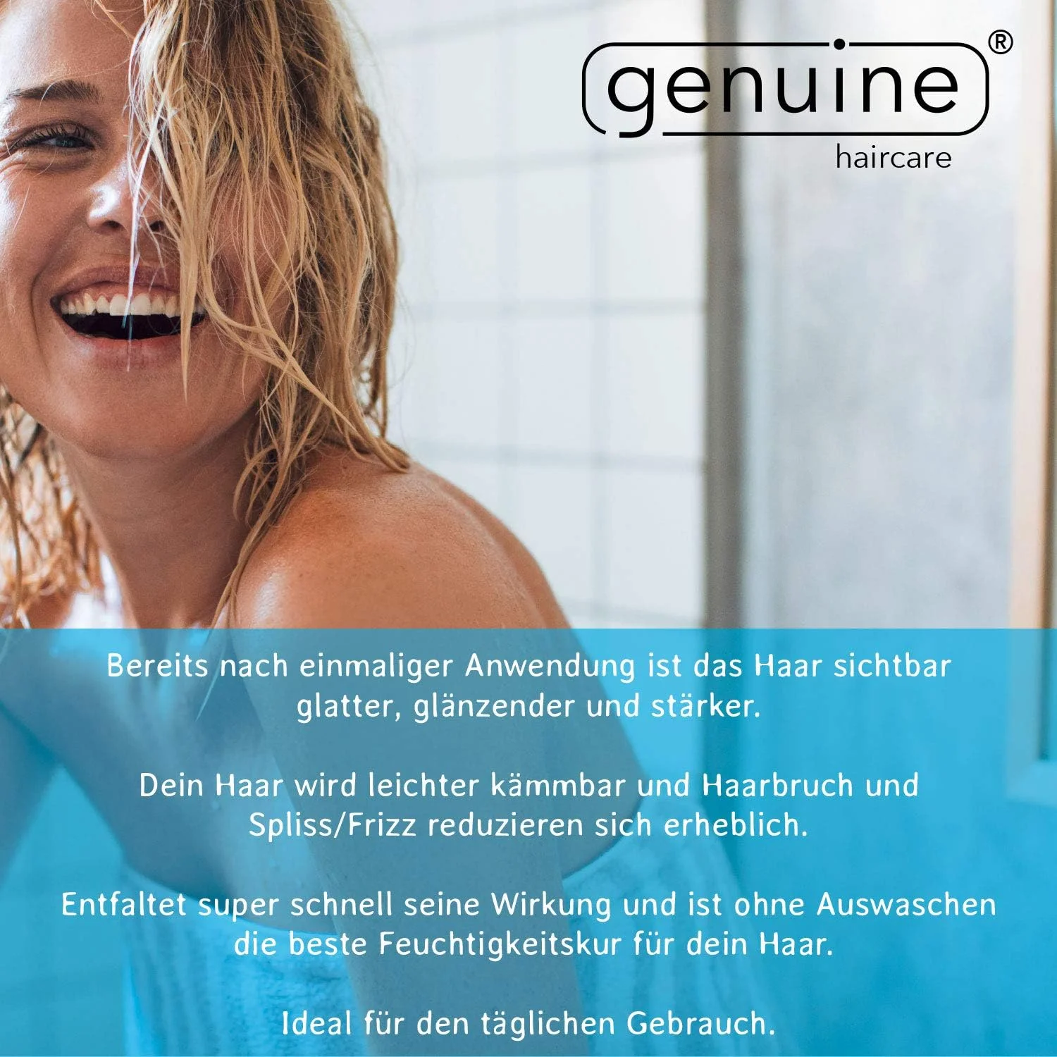 نرم کننده مو بدون نیاز به آبکشی Wet & Shine مراقبت موی اصل، اسپری مرطوب کننده برای موهای خشک و آسیب دیده، مناسب برای انواع مو.