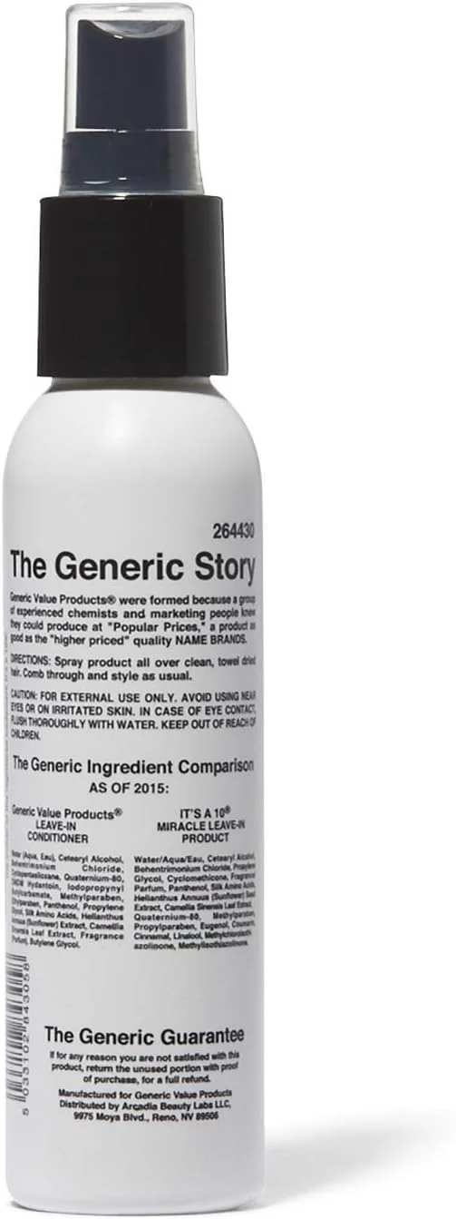 نرم کننده مو بدون نیاز به آبکشی جنریک ولیو پروداکتس، مشابه ایتس اِ 10 میراکل لیو-این