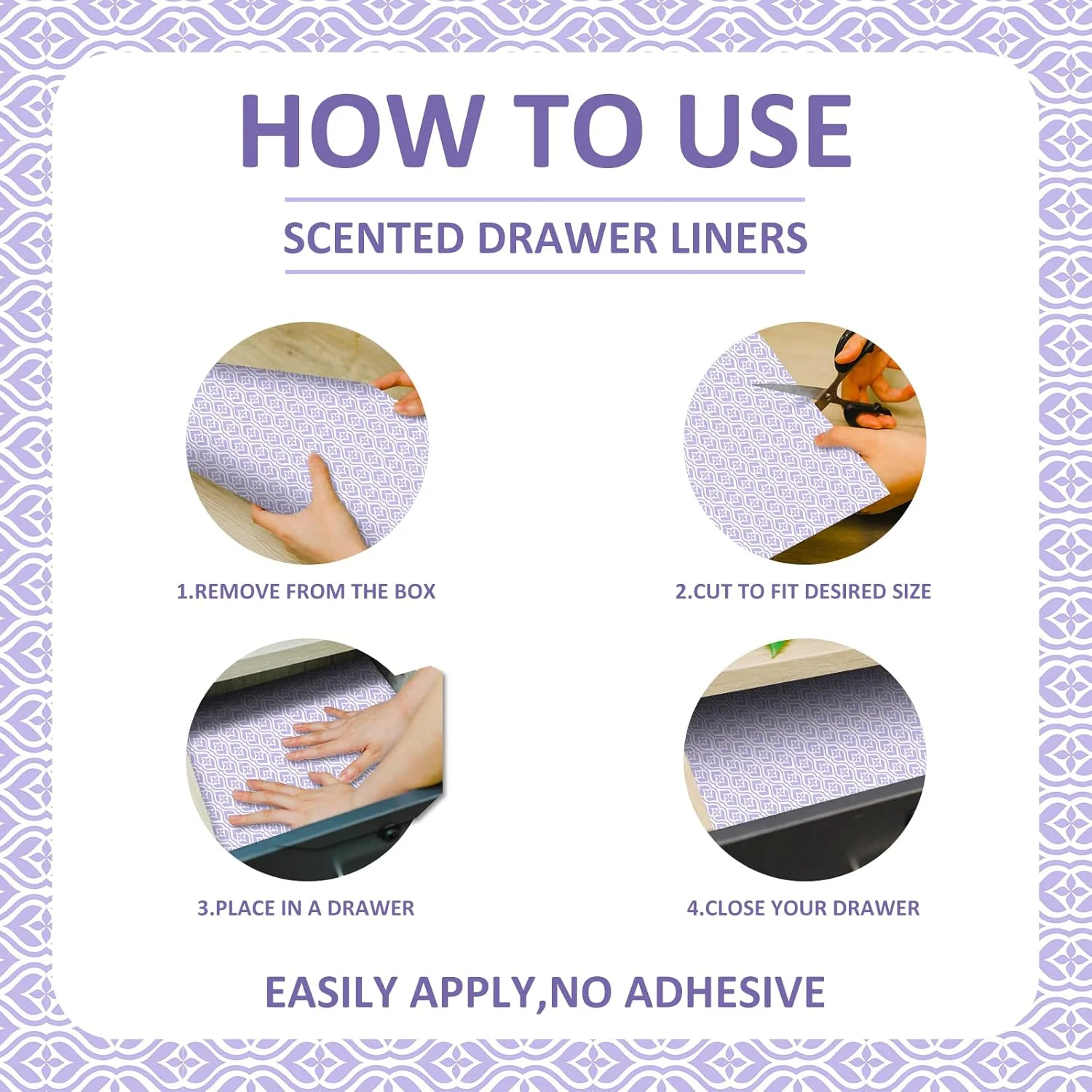 SCENTORINI - 15 عدد ورق آستر کشو با رایحه اسطوخودوس برای کمد، کاغذ آستر کشو، ورق های 36.3 در 49.5 سانتی متری، ورق های معطر برای قفسه های کمد و کشوهای کمد (اسطوخودوس) SCENTORINI - 15 عدد ورق آستر کشو با رایحه اسطوخودوس برای کمد، کاغذ آستر کشو، ورق های 36.3 در 49.5 سانتی متری، ورق های معطر برای قفسه های کمد و کشوهای کمد (اسطوخودوس)