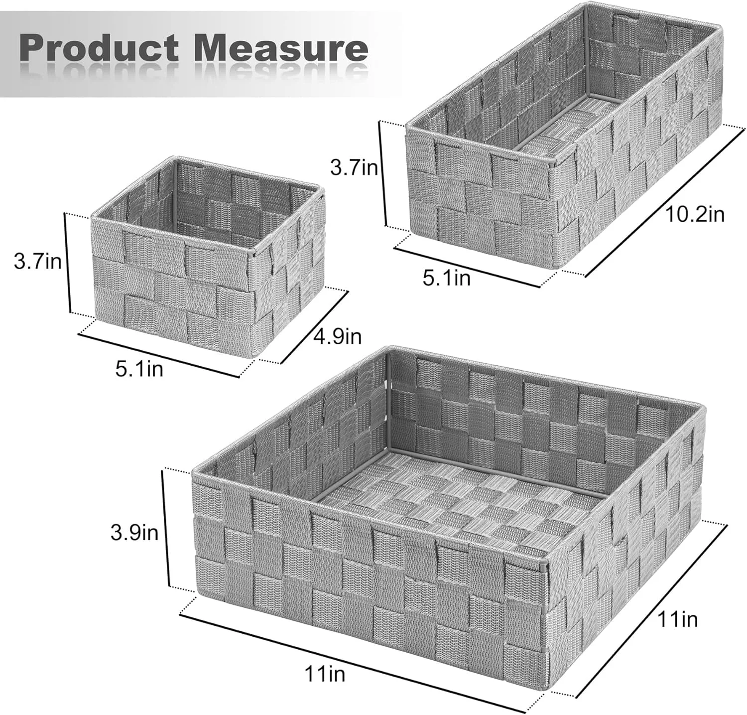 ظروف نظم دهنده کشو Posprica، جعبه های حصیری بافته شده تقسیم کننده برای سازماندهی کشوها، قفسه ها، کمدها، کابینت ها، میز آرایش و پیشخوان، ست 4 عددی، خاکستری روشن ظروف نظم دهنده کشو Posprica، جعبه های حصیری بافته شده تقسیم کننده برای سازماندهی کشوها، قفسه ها، کمدها، کابینت ها، میز آرایش و پیشخوان، ست 4 عددی، خاکستری روشن