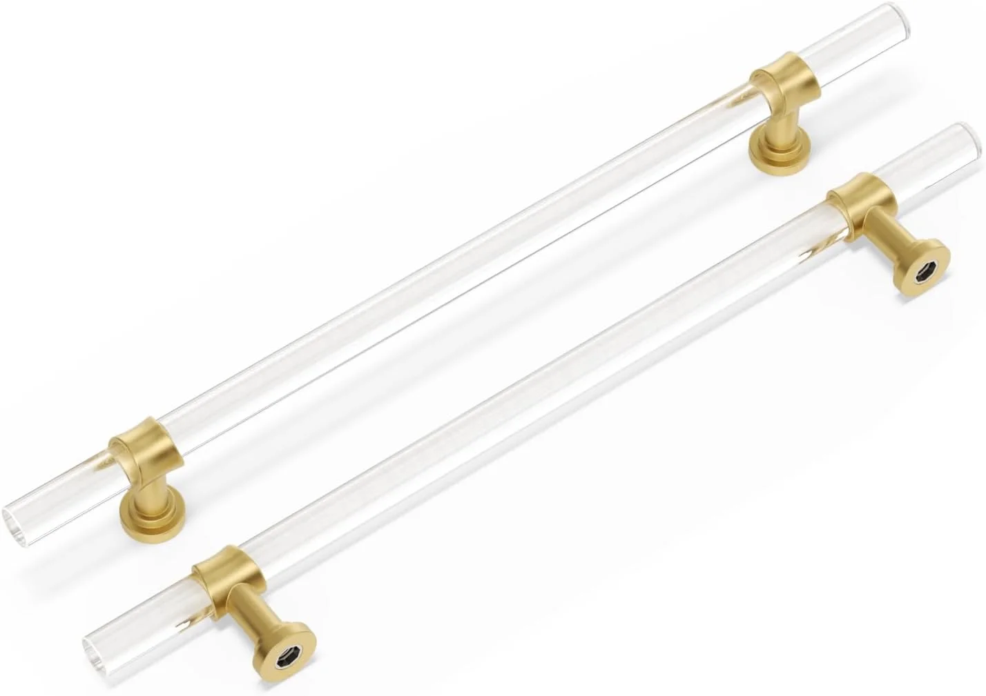 پایه کابینت اکرلیک Peaha بسته 10 عددی مدل LS9165GD160 طلایی، دستگیره کشو کمد و کابینت آشپزخانه