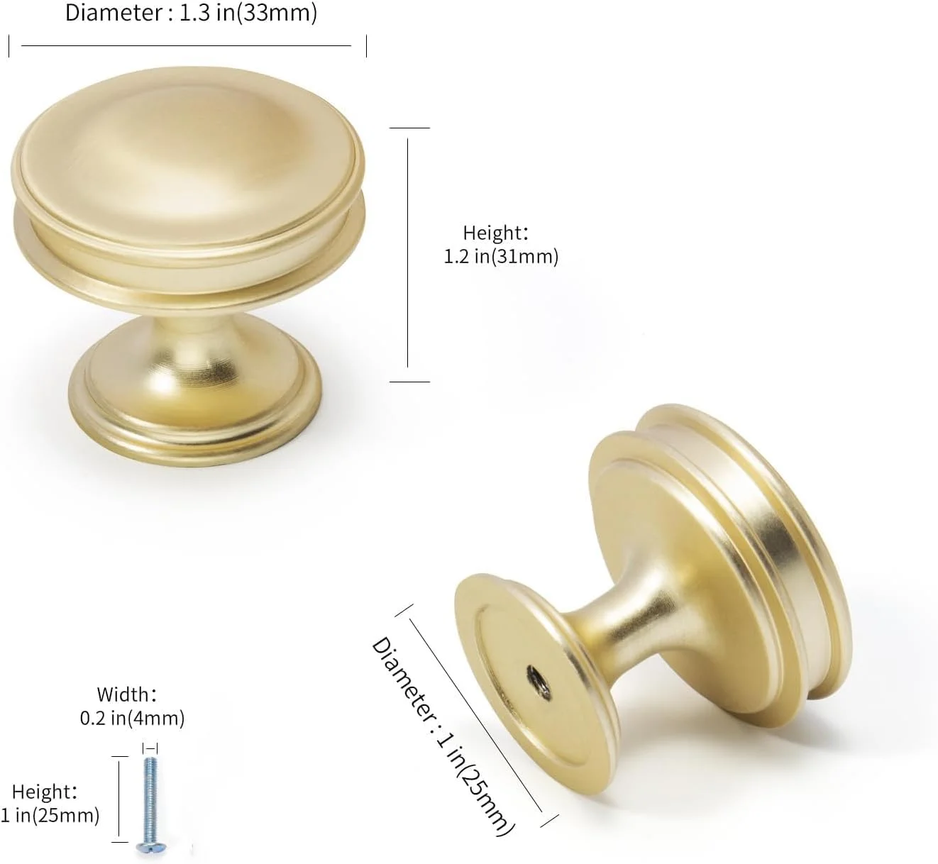 دستگیره کابینت طلایی OBABO، بسته 6 عددی، دستگیره حلقه ای کابینت قدیمی، سخت افزار مبلمان برای کشوهای کمد آشپزخانه، نصب آسان (مدل 3) دستگیره کابینت طلایی OBABO، بسته 6 عددی، دستگیره حلقه ای کابینت قدیمی، سخت افزار مبلمان برای کشوهای کمد آشپزخانه، نصب آسان (مدل 3)