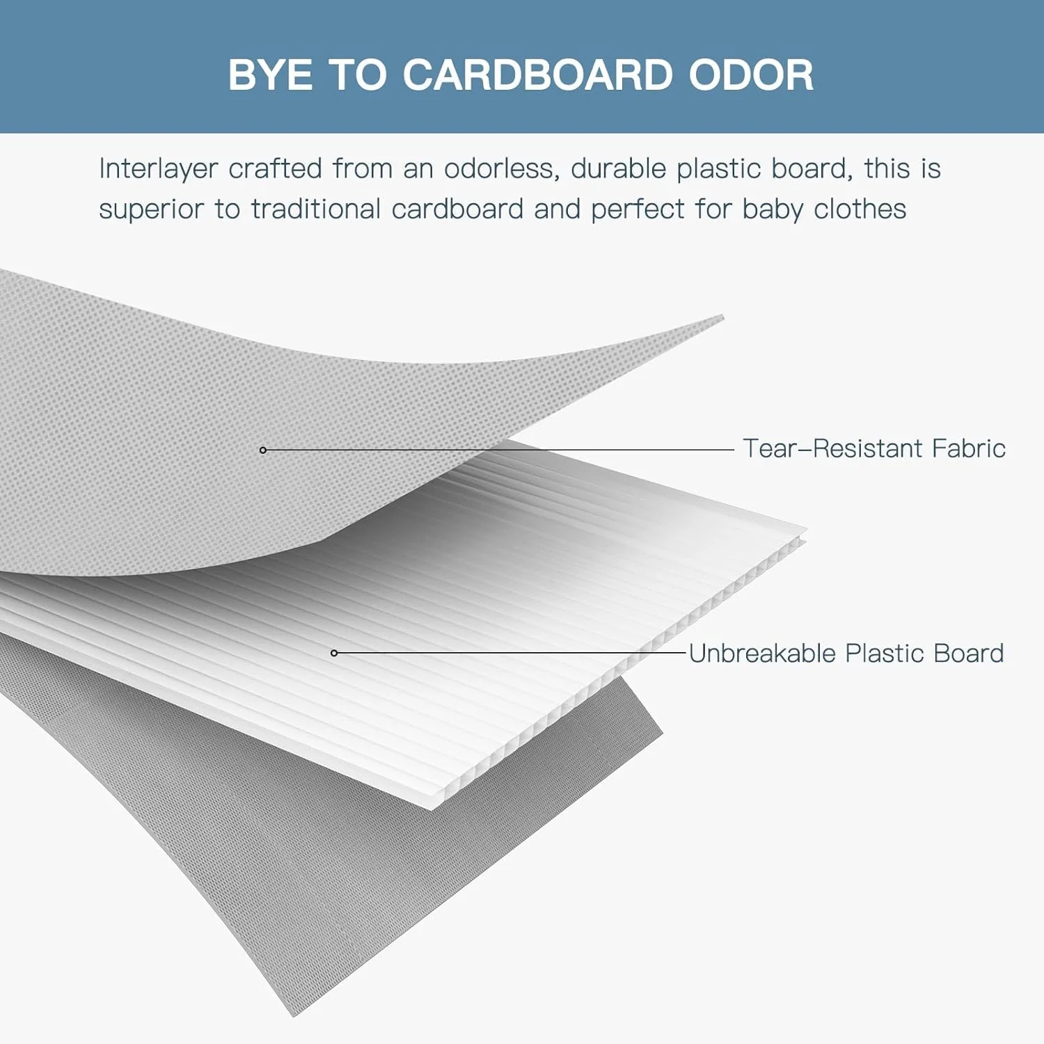 نظم دهنده کشو لباس، بسته 10 عددی نظم دهنده کمد برای لباس کودک، لباس زیر، جوراب - تقسیم کننده های تاشو برای سازماندهی و نگهداری کمد برای اتاق کودک، اتاق خواب (خاکستری، 10 عددی)