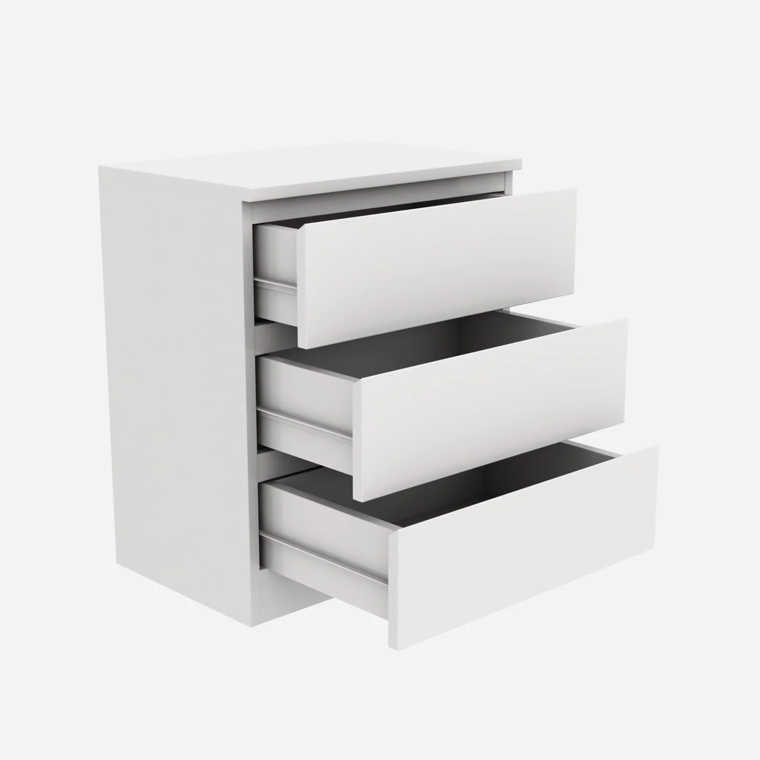 کشو چوبی مدرن RIGID با 3 کشو | کابینت اداری با فضای ذخیره سازی بزرگ و صفحه MDF | کشو برای اتاق نشیمن، راهرو، دفتر کار خانگی (سفید، 75 ارتفاع x 69 عرض x 45 عمق سانتی متر) کشو چوبی مدرن RIGID با 3 کشو | کابینت اداری با فضای ذخیره سازی بزرگ و صفحه MDF | کشو برای اتاق نشیمن، راهرو، دفتر کار خانگی (سفید، 75 ارتفاع x 69 عرض x 45 عمق سانتی متر)