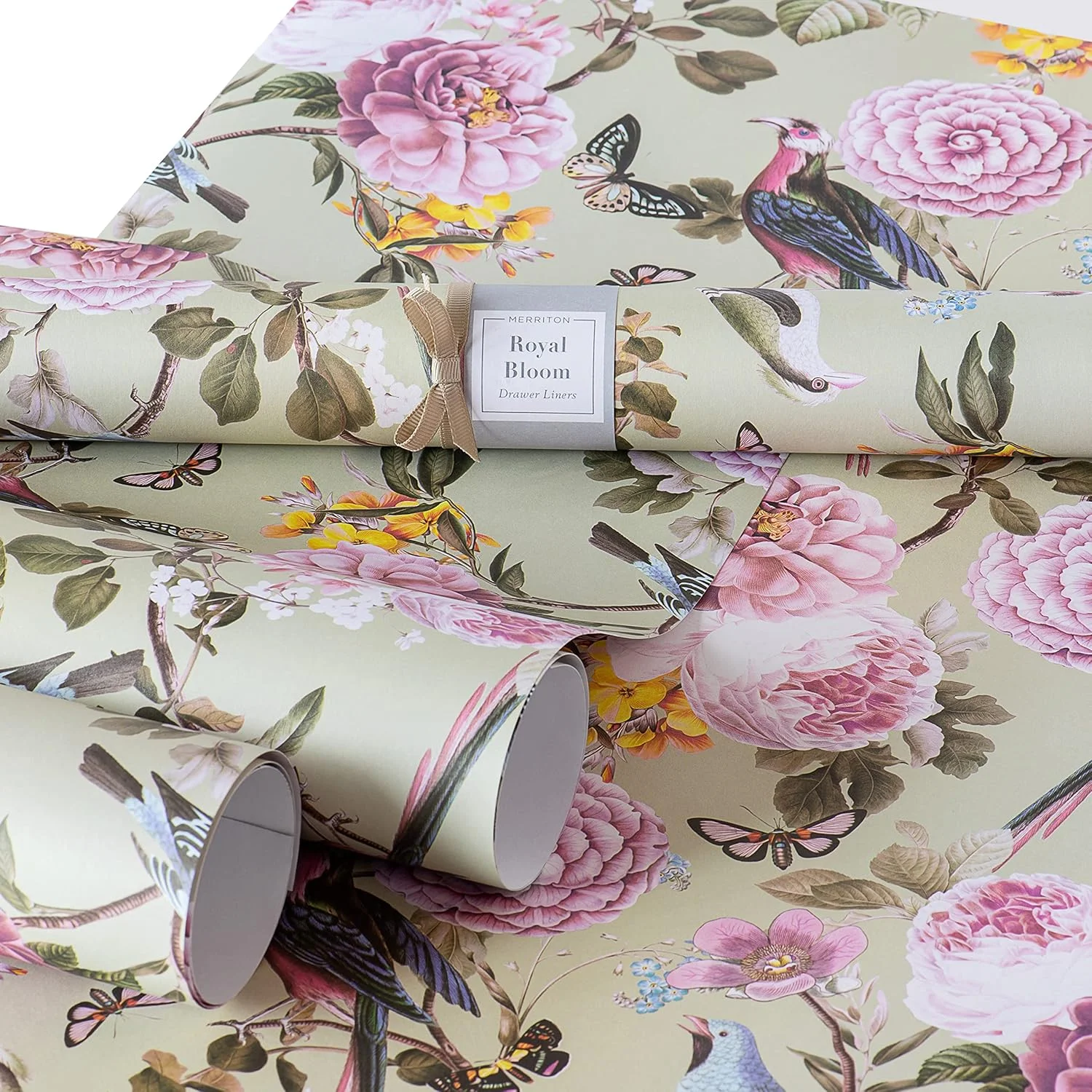 کاغذ خوشبو کننده کشو مریتون (رویال بلوم)، کاغذهای خوشبو کننده با رایحه تازه برای کشوهای کابینت، قفسه کمد، کمد لباس، مناسب برای آشپزخانه، حمام، میز آرایش (6 ورق)