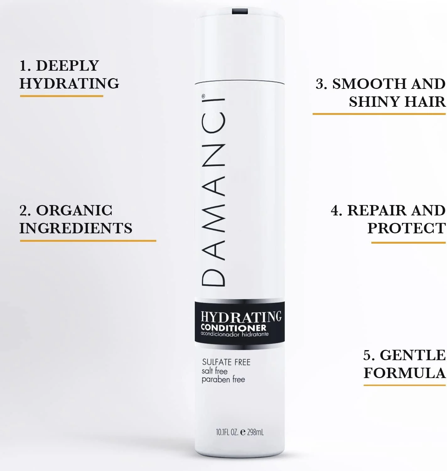 نرم کننده آبرسان و مرطوب کننده مو دامانسی برای موهای خشک، آسیب دیده و وز، بدون پارابن، بدون سولفات، بدون نمک، فرمول مغذی با روغن زیتون، کراتین، روغن جوجوبا و کلاژن نارگیل 295 میلی لیتر نرم کننده آبرسان و مرطوب کننده مو دامانسی برای موهای خشک، آسیب دیده و وز، بدون پارابن، بدون سولفات، بدون نمک، فرمول مغذی با روغن زیتون، کراتین، روغن جوجوبا و کلاژن نارگیل 295 میلی لیتر