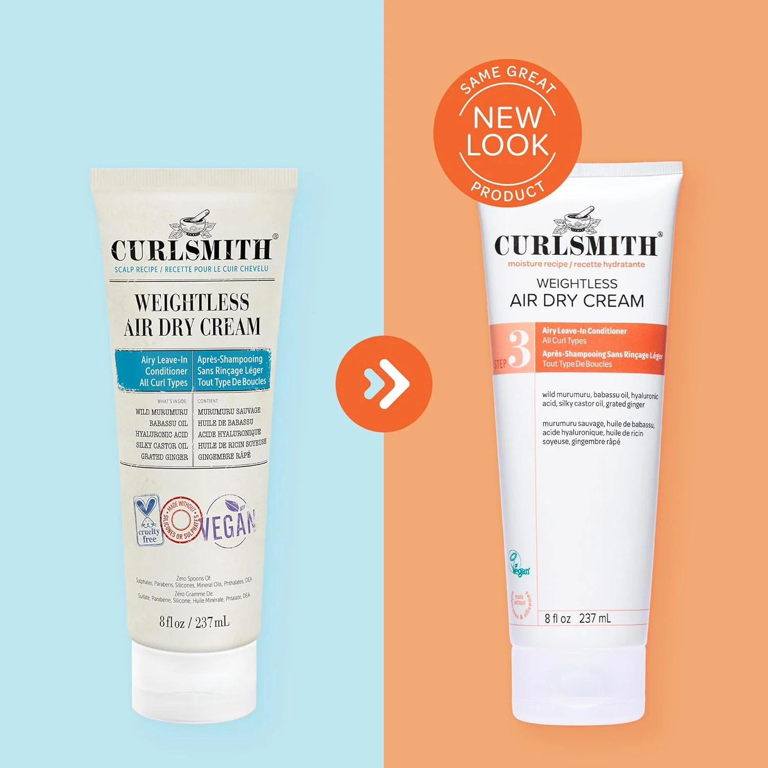 کِرلسْمیت - کرم خشک کننده بدون وزن - نرم کننده گیاهی بدون نیاز به آبکشی برای انواع مو، صاف کننده مو (236 میلی لیتر) کِرلسْمیت - کرم خشک کننده بدون وزن - نرم کننده گیاهی بدون نیاز به آبکشی برای انواع مو، صاف کننده مو (236 میلی لیتر)