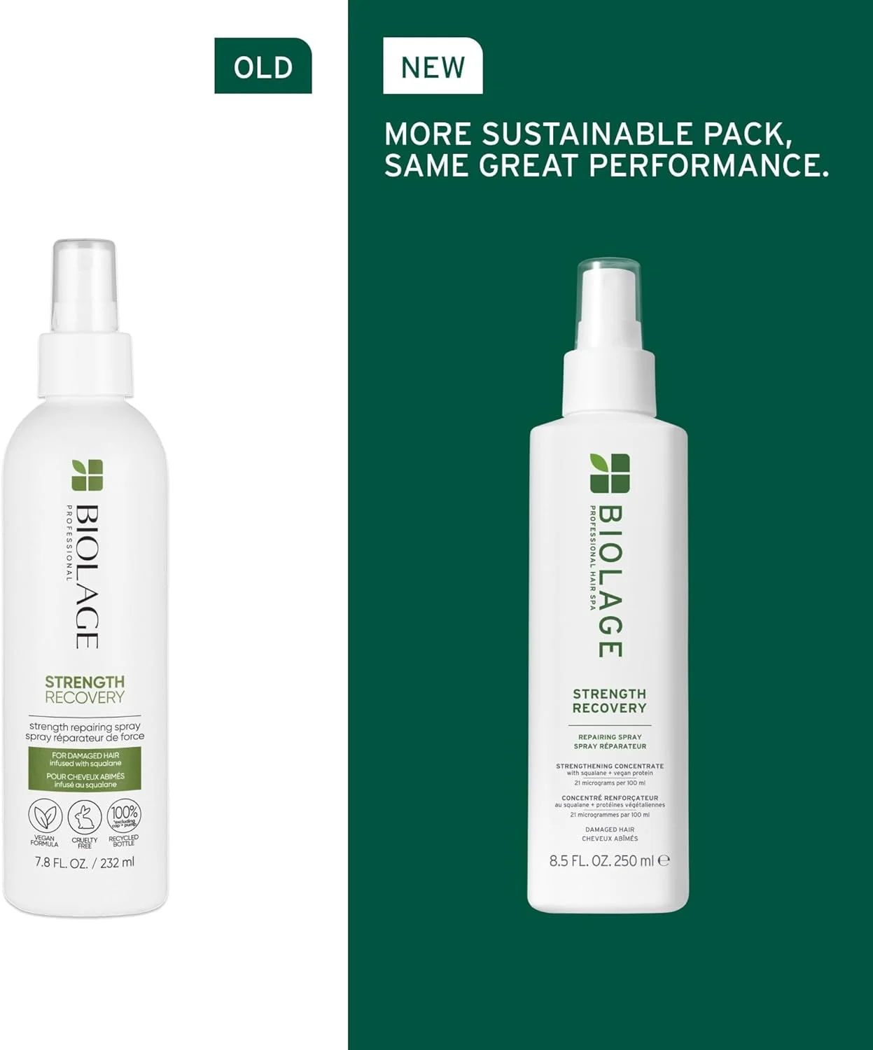 اسپری نرم کننده مو بدون نیاز به آبکشی BIOLAGE Strength Recovery | محافظ حرارتی و باز کننده گره مو | تقویت کننده و جلوگیری از آسیب | برای موهای آسیب دیده و حساس | وگان | بدون تست حیوانی اسپری نرم کننده مو بدون نیاز به آبکشی BIOLAGE Strength Recovery | محافظ حرارتی و باز کننده گره مو | تقویت کننده و جلوگیری از آسیب | برای موهای آسیب دیده و حساس | وگان | بدون تست حیوانی