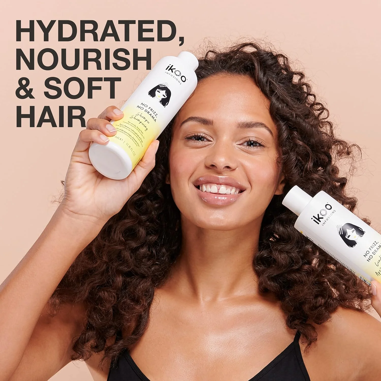 نرم کننده مو ایکو مدل No Frizz No Drama مناسب موهای وز و مجعد، مرطوب کننده موهای خشک، نرم کننده و درخشان کننده مو، وگان، فاقد پارابن، فاقد سیلیکون، سایز مسافرتی - 100 میلی لیتر نرم کننده مو ایکو مدل No Frizz No Drama مناسب موهای وز و مجعد، مرطوب کننده موهای خشک، نرم کننده و درخشان کننده مو، وگان، فاقد پارابن، فاقد سیلیکون، سایز مسافرتی - 100 میلی لیتر