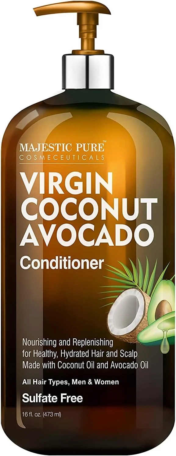 (نرم کننده مو) - نرم کننده مو نارگیل آووکادو مجستیک پیور - فرمول نرم کننده مو ملایم غنی شده با ویتامین، تغذیه کننده موهای خشک و آسیب دیده - برای استفاده روزانه، بدون سولفات، برای انواع مو، آقایان و ... (نرم کننده مو) - نرم کننده مو نارگیل آووکادو مجستیک پیور - فرمول نرم کننده مو ملایم غنی شده با ویتامین، تغذیه کننده موهای خشک و آسیب دیده - برای استفاده روزانه، بدون سولفات، برای انواع مو، آقایان و ...