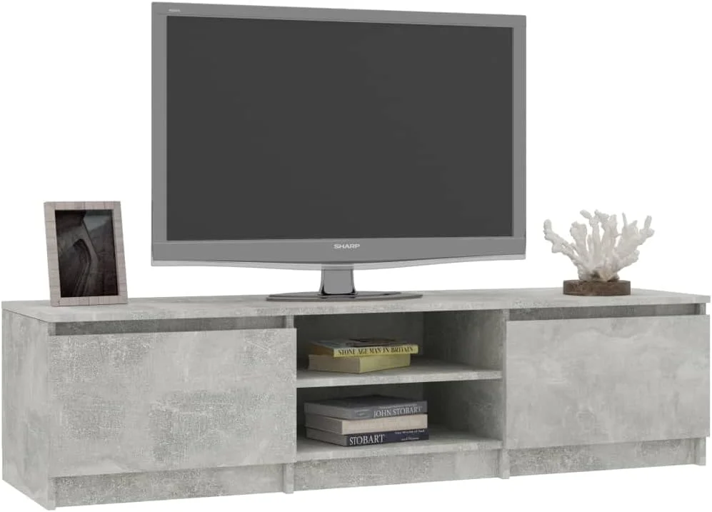 میز تلویزیون ویدا ایکس ال، کنسول چند رسانه ای، بوفه، واحد HiFi، مبلمان اتاق نشیمن، کمد نگهداری وسایل منزل، طرح بتن خاکستری، ساخته شده از چوب فرآوری شده میز تلویزیون ویدا ایکس ال، کنسول چند رسانه ای، بوفه، واحد HiFi، مبلمان اتاق نشیمن، کمد نگهداری وسایل منزل، طرح بتن خاکستری، ساخته شده از چوب فرآوری شده