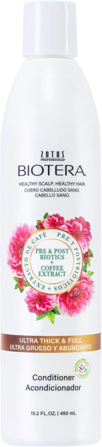 نرم کننده حجم دهنده موهای نازک Biotera Ultra Thick & Full | مناسب موهای نازک و کم حجم | دوستدار میکروبیوم | وگان | 450 میلی لیتر نرم کننده حجم دهنده موهای نازک Biotera Ultra Thick & Full | مناسب موهای نازک و کم حجم | دوستدار میکروبیوم | وگان | 450 میلی لیتر