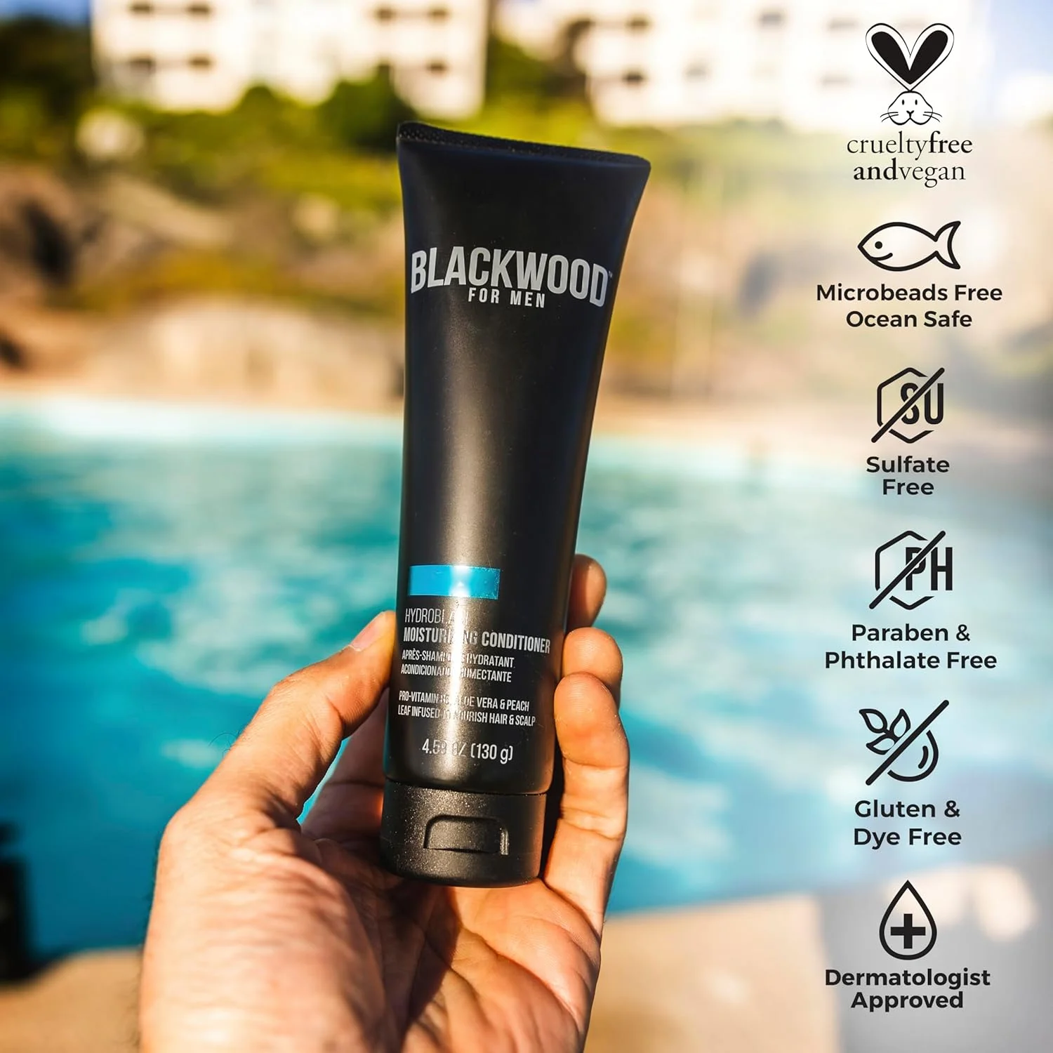 نرم کننده مرطوب کننده مو بلک وود مخصوص آقایان مدل Hydro Blast، حجم 4.59 اونس مایع نرم کننده مرطوب کننده مو بلک وود مخصوص آقایان مدل Hydro Blast، حجم 4.59 اونس مایع