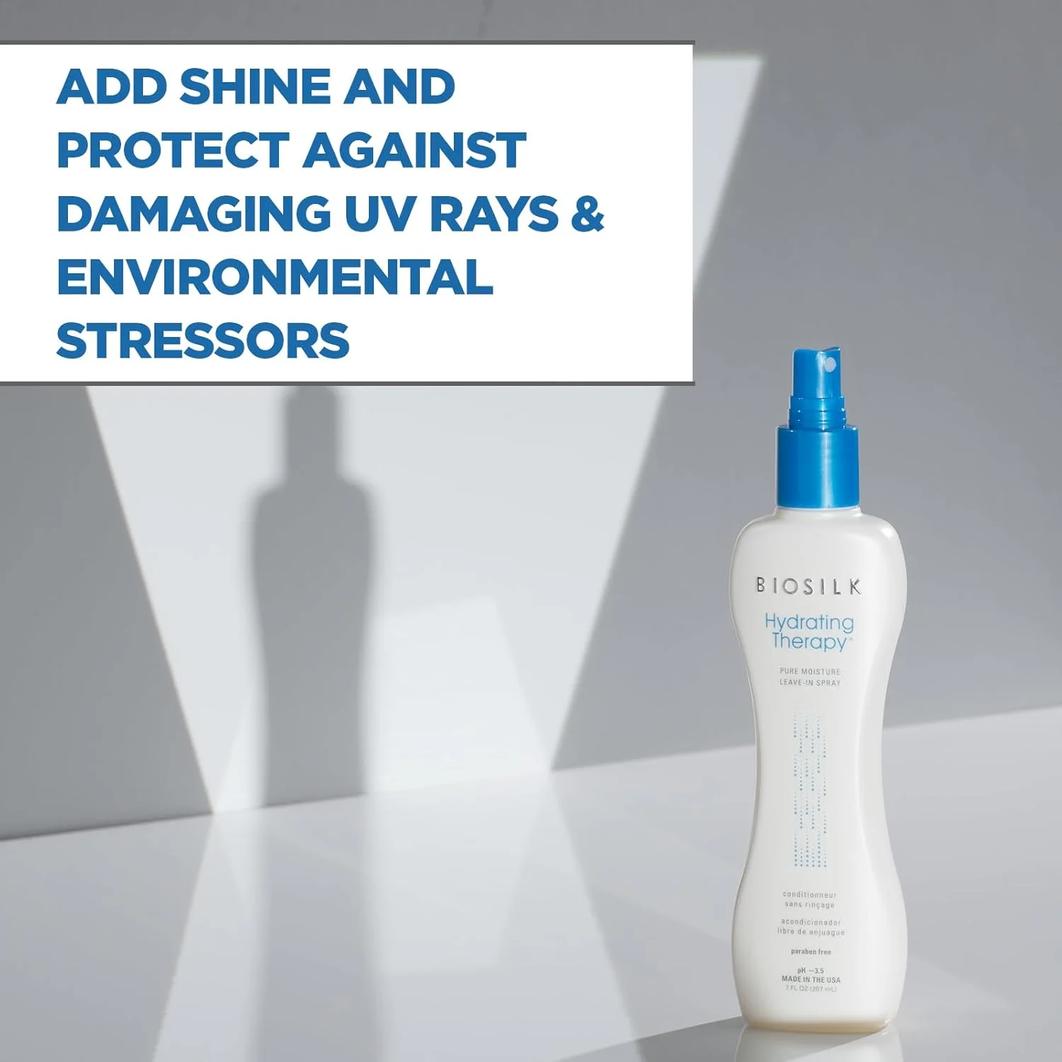 اسپری نرم کننده و آبرسان مو بایو سیلک مدل Hydrating Therapy Pure Moisture، حجم 207 میلی لیتر اسپری نرم کننده و آبرسان مو بایو سیلک مدل Hydrating Therapy Pure Moisture، حجم 207 میلی لیتر