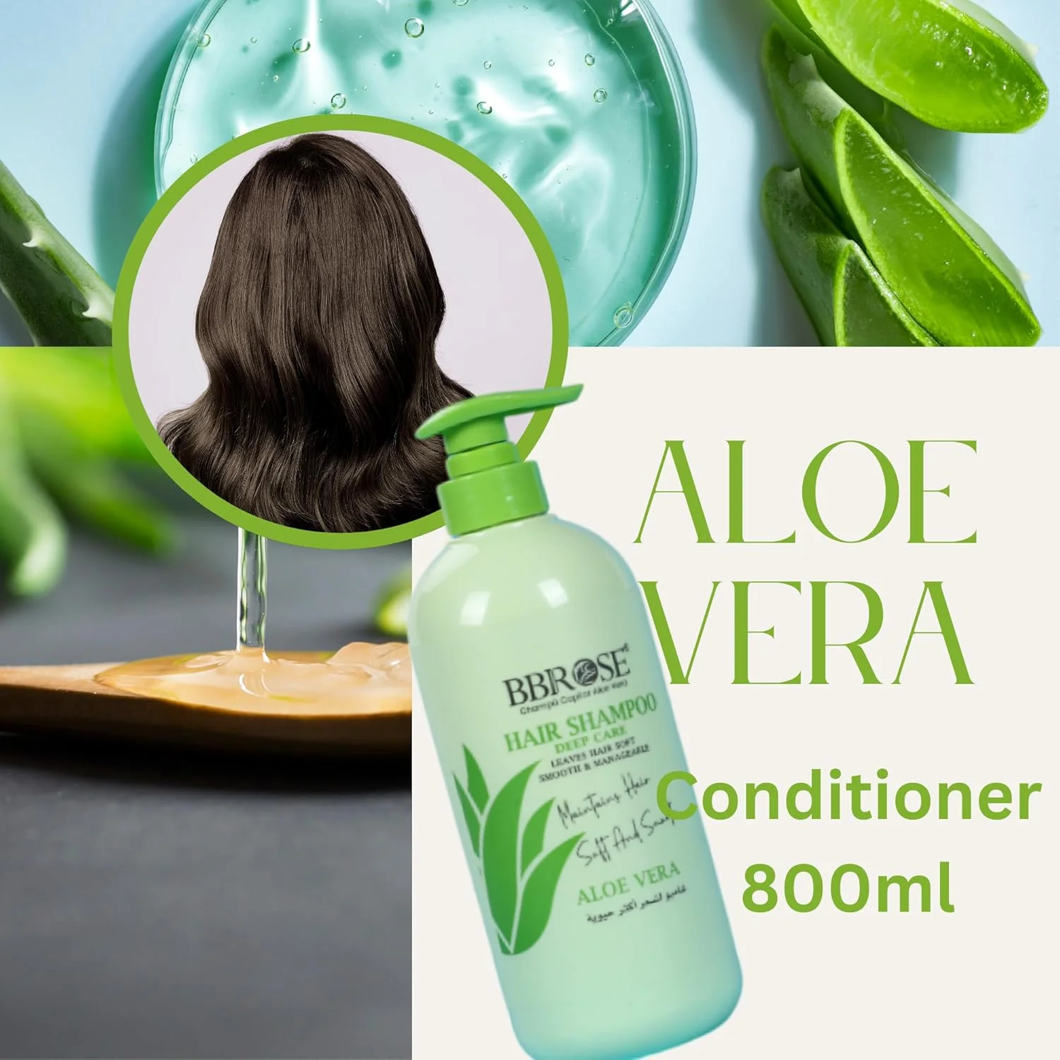 نرم کننده مو حاوی آلوئه ورا BBROSE حجم 800 میلی لیتر | درمان مرطوب کننده و مغذی مو | ایده آل برای موهای خشک و آسیب دیده | فرمولاسیون بدون سولفات و پارابن نرم کننده مو حاوی آلوئه ورا BBROSE حجم 800 میلی لیتر | درمان مرطوب کننده و مغذی مو | ایده آل برای موهای خشک و آسیب دیده | فرمولاسیون بدون سولفات و پارابن