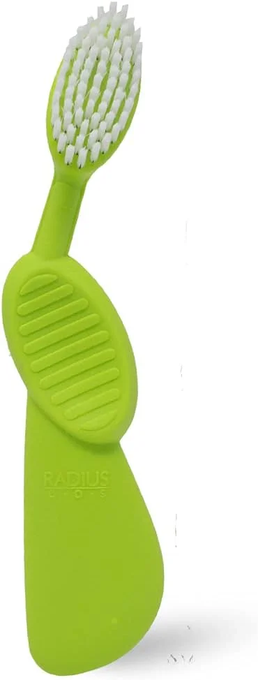 مسواک فلکس RADIUS، بدون BPA و مورد تایید ADA، طراحی شده برای بهبود سلامت لثه و کاهش مشکلات لثه - دست راست - لیمویی سفید - بسته 1 عددی مسواک فلکس RADIUS، بدون BPA و مورد تایید ADA، طراحی شده برای بهبود سلامت لثه و کاهش مشکلات لثه - دست راست - لیمویی سفید - بسته 1 عددی