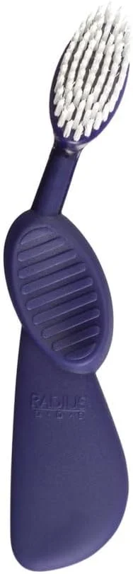 مسواک RADIUS Flex Brush با برس نرم، بدون BPA و مورد تایید ADA، طراحی شده برای بهبود سلامت لثه و کاهش مشکلات - دست راست - مشکی/بنفش - بسته 1 عددی مسواک RADIUS Flex Brush با برس نرم، بدون BPA و مورد تایید ADA، طراحی شده برای بهبود سلامت لثه و کاهش مشکلات - دست راست - مشکی/بنفش - بسته 1 عددی