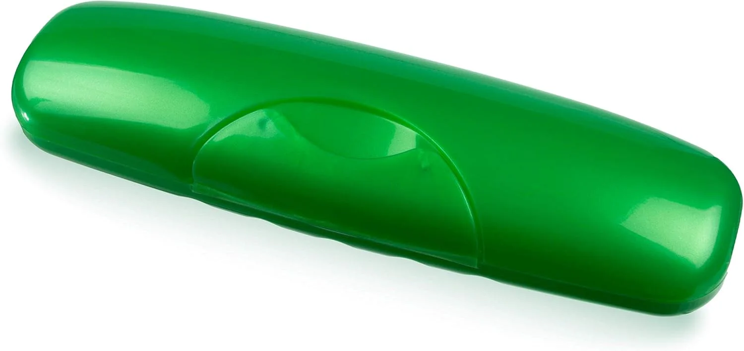 مسواک بزرگ اورجینال RADIUS، فاقد BPA و مورد تایید ADA - دست راست - برس سبز با جعبه سبز مسواک بزرگ اورجینال RADIUS، فاقد BPA و مورد تایید ADA - دست راست - برس سبز با جعبه سبز