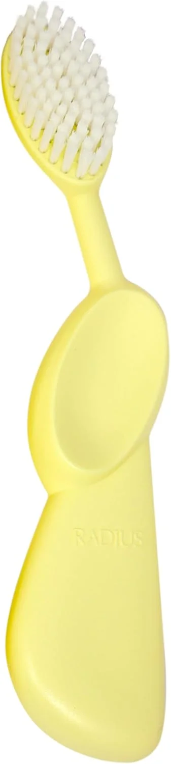 مسواک بزرگ اورجینال RADIUS، بدون BPA و مورد تایید ADA - دست چپ - مسواک لیمویی با جعبه لیمویی مسواک بزرگ اورجینال RADIUS، بدون BPA و مورد تایید ADA - دست چپ - مسواک لیمویی با جعبه لیمویی